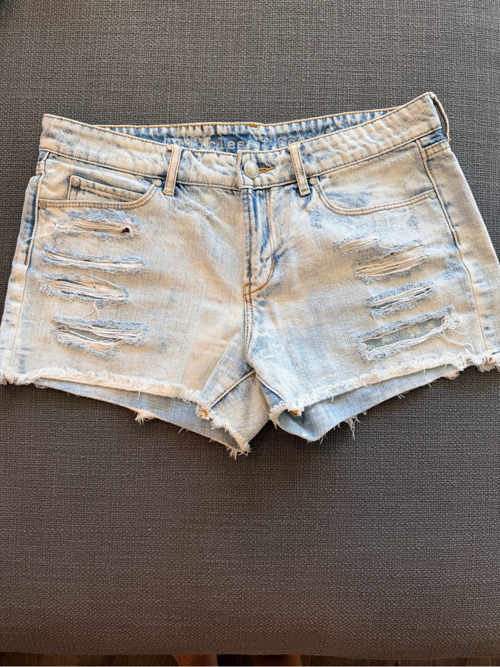 Articles of Society Acid Wash Denim Jeans - Blue